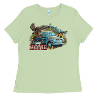 Matcha Truck USA country road take me home 4th of july Ladies Tee - HowdyJamesFarm