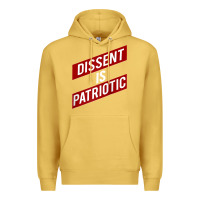 Antique Gold DISSENT IS PATRIOTIC Political Meme Raglan Baseball Tee Premium Hoodie - maiPhamDesign