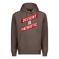 Dissent Is Patriotic Political Meme Raglan Baseball Tee Premium Hoodie | Teevron