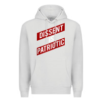 Dove Grey DISSENT IS PATRIOTIC Political Meme Raglan Baseball Tee Premium Hoodie - maiPhamDesign