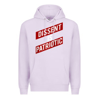 Lilac DISSENT IS PATRIOTIC Political Meme Raglan Baseball Tee Premium Hoodie - maiPhamDesign