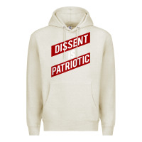 Oatmeal Heather DISSENT IS PATRIOTIC Political Meme Raglan Baseball Tee Premium Hoodie - maiPhamDesign
