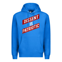 True Royal DISSENT IS PATRIOTIC Political Meme Raglan Baseball Tee Premium Hoodie - maiPhamDesign