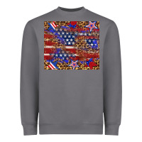 Storm American flag and star leopard Heavyweight Sweatshirt - Artiststas