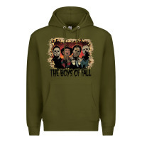 Army Green the boys of fall leopard pattern bleached halloween murder t shirt Premium Hoodie - maiPhamDesign