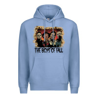 Colony Blue the boys of fall leopard pattern bleached halloween murder t shirt Premium Hoodie - maiPhamDesign