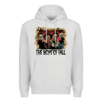 Dove Grey the boys of fall leopard pattern bleached halloween murder t shirt Premium Hoodie - maiPhamDesign