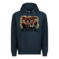 Navy the boys of fall leopard pattern bleached halloween murder t shirt Premium Hoodie - maiPhamDesign