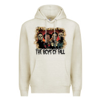 Oatmeal Heather the boys of fall leopard pattern bleached halloween murder t shirt Premium Hoodie - maiPhamDesign