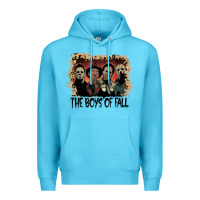 Ocean Blue the boys of fall leopard pattern bleached halloween murder t shirt Premium Hoodie - maiPhamDesign