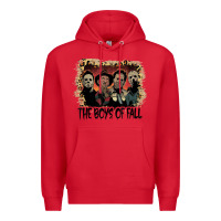 Red the boys of fall leopard pattern bleached halloween murder t shirt Premium Hoodie - maiPhamDesign