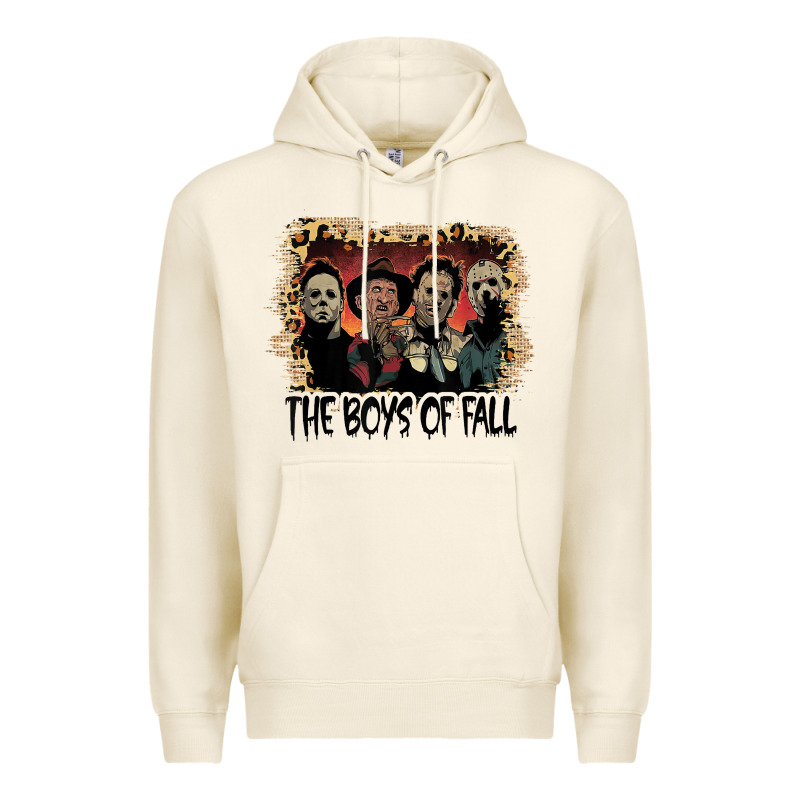 The Boys Of Fall Leopard Pattern Bleached Halloween Murder T Shirt Premium Hoodie by maiPhamDesign | Teevron