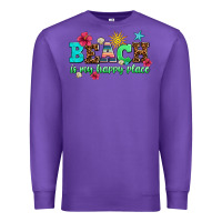 Purple beach is my happy place Premium Sweatshirt - AdoDesignShop