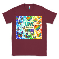 Burgundy love has no gender Classic Tee - TumblerDesignByShophia