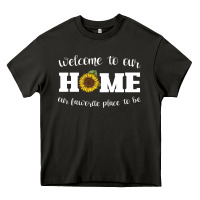 Asphalt welcome to our Home Sunflower Heavy Core Tee - Bettercallsaul