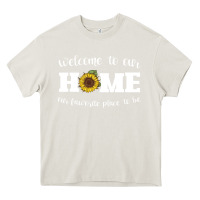 Cream welcome to our Home Sunflower Heavy Core Tee - Bettercallsaul