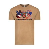 Vintage Camel Peace love fireworks 4th of july Vintage Tee - CowGirlArtShop