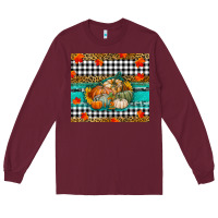 Burgundy pumpkins Long Sleeve Tee - RanaPortraitStore