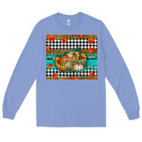 Colony Blue pumpkins Long Sleeve Tee - RanaPortraitStore