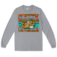 Heather Grey pumpkins Long Sleeve Tee - RanaPortraitStore