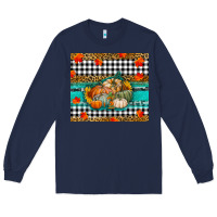 Navy pumpkins Long Sleeve Tee - RanaPortraitStore