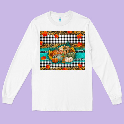 Pumpkins Long Sleeve Tee Designed By Ranaportraitstore
