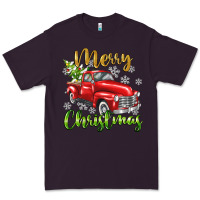 Plum Merry Christmas truck Premium Tee - texasbilliewilder