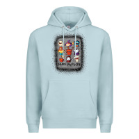 Blue Mist halloween funny set ghost mummy witch vampire and pumpkin t shirt Premium Hoodie - maiPhamDesign