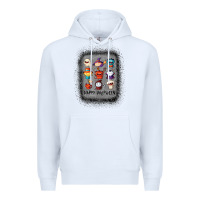 White halloween funny set ghost mummy witch vampire and pumpkin t shirt Premium Hoodie - maiPhamDesign