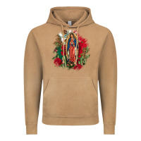 Vintage Camel Our Lady Of Guadalupe Mexican Flag Cactus Roses Vintage Hoodie - FaDigitalArtStudio