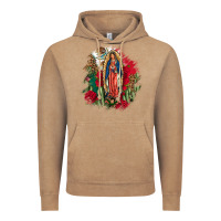 Vintage Coffee Our Lady Of Guadalupe Mexican Flag Cactus Roses Vintage Hoodie - FaDigitalArtStudio