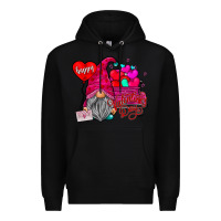 Black happy valentine's day Premium Hoodie - CowhideDigitalArt