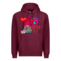 Burgundy happy valentine's day Premium Hoodie - CowhideDigitalArt