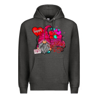 Charcoal Heather happy valentine's day Premium Hoodie - CowhideDigitalArt