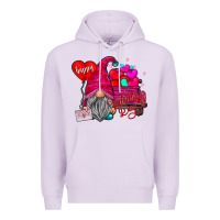 Lilac happy valentine's day Premium Hoodie - CowhideDigitalArt