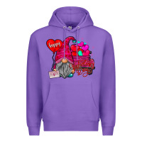Purple happy valentine's day Premium Hoodie - CowhideDigitalArt