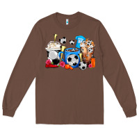 Chestnut Soccer Coffee Cups Long Sleeve Tee - FaDigitalArtStudio