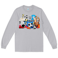 Moon Dust Soccer Coffee Cups Long Sleeve Tee - FaDigitalArtStudio