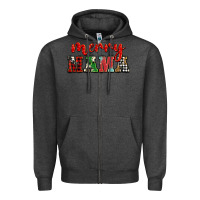 Charcoal Heather Christmas merry mama Zipper Hoodie - BarkalooDesign