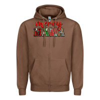 Chestnut Christmas merry mama Zipper Hoodie - BarkalooDesign