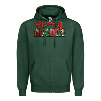 Sports Green Christmas merry mama Zipper Hoodie - BarkalooDesign