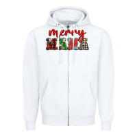 White Christmas merry mama Zipper Hoodie - BarkalooDesign