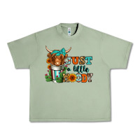 Oil Green just a little moody coffee cup long haired cow Urban Heavy Tee - Jasminsmagicworld