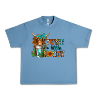 Pebble Blue just a little moody coffee cup long haired cow Urban Heavy Tee - Jasminsmagicworld