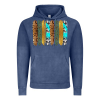 Vintage Denim western brushstrokes Vintage Hoodie - OliviaCreatesArt