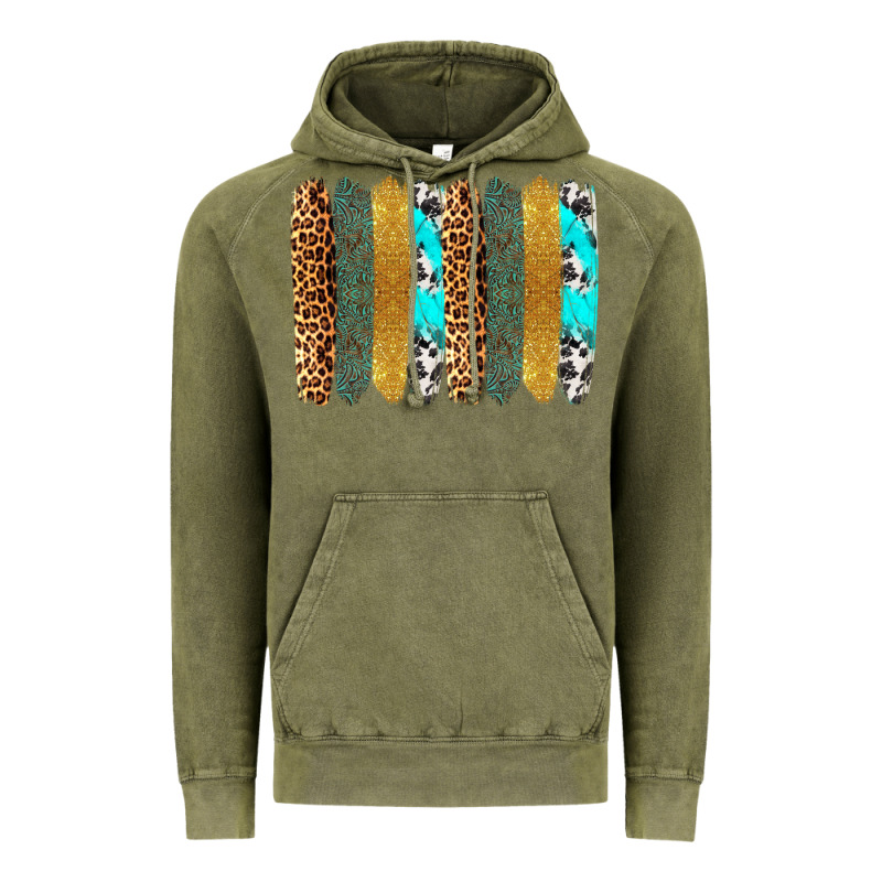 Western Brushstrokes Vintage Hoodie by OliviaCreatesArt | Teevron
