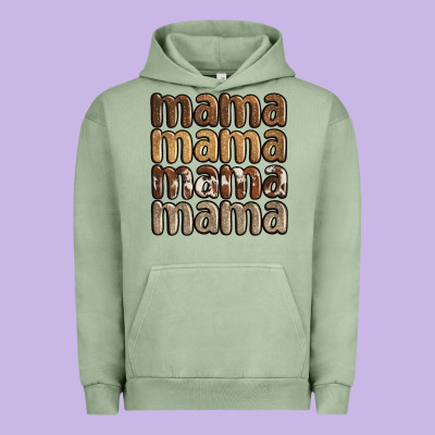 Faux Sequins Mama Urban Hoodie Designed By Jahusdesignshop