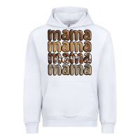 White faux sequins mama Urban Hoodie - JahusDesignShop