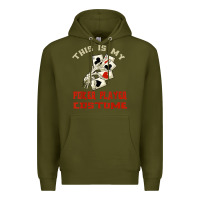 Army Green this is my poker player costume halloween t shirt Premium Hoodie - maiPhamDesign