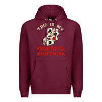 Burgundy this is my poker player costume halloween t shirt Premium Hoodie - maiPhamDesign